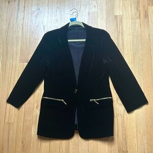 Ivanka Trump Black Velvet Blazer